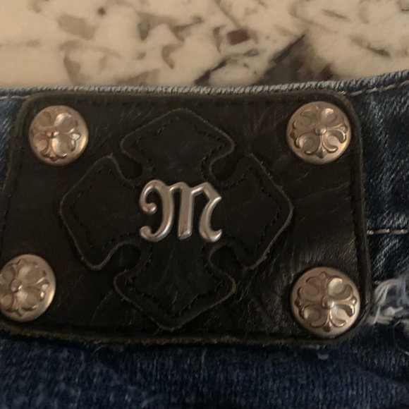 Miss Me bootcut dark distressed jeans. Preowned . Retail 130 - Picture 6 of 6